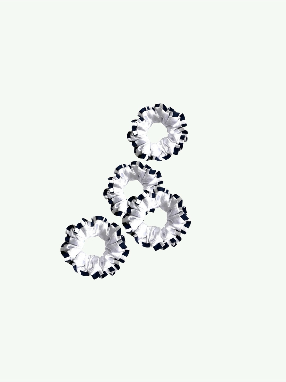 White and Black Scrunchies - Picture 6 of 7